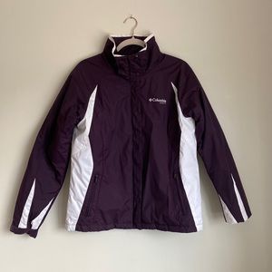 Columbia winter jacket purple/deep plum. Size large. Ski/snow jacket.